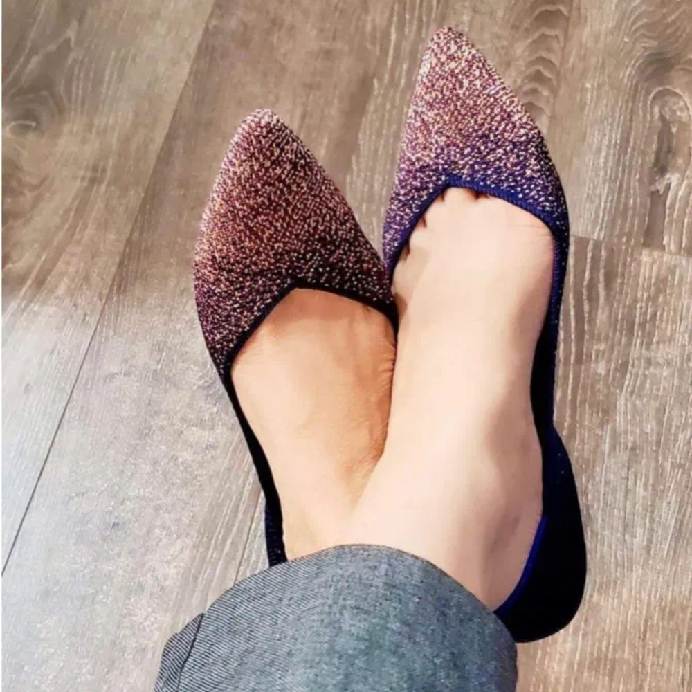 Rothy’s 🦄, 9, Pre-Owned, Midnight Metallic